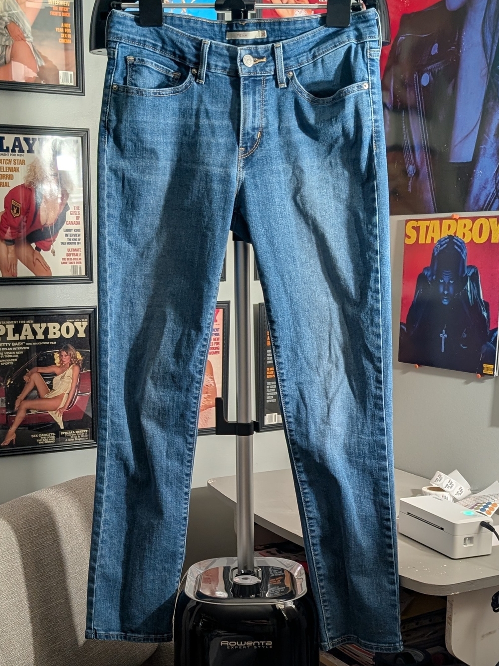 Levi's Classic Straight-Leg Blue Jeans